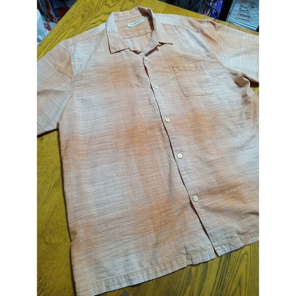 Tommy Bahama Other - TOMMY BAHAMA Shirt Mens XXXL 3XL Orange Brick Creme Preowned Summer Spring Used